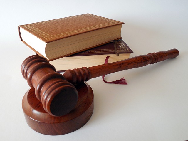 A gavel and two books