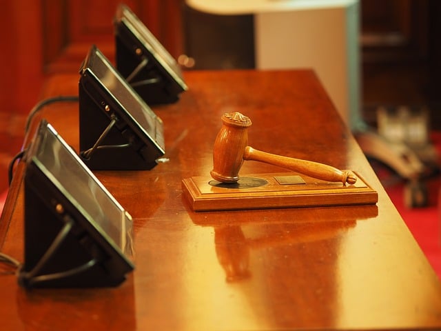 A gavel on a desk