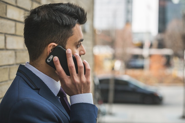 Man on a call