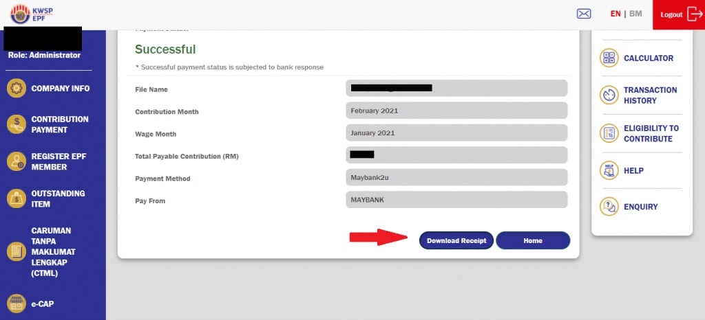 epf contribution