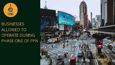 Cover image for List of Businesses Allowed to Operate During Phase One of PPN