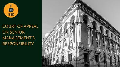 Cover image for Court of Appeal Decides on Senior Management’s Responsibility