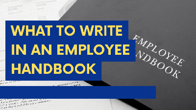 Cover image for What To Write In An Employee Handbook