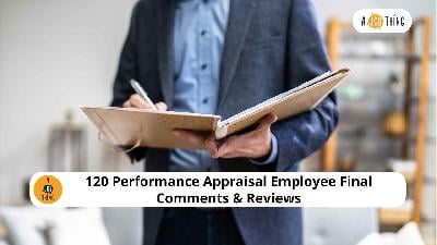 Cover image for 120 Performance Appraisal Employee Final Comments & Reviews