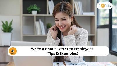 Cover image for Write a Bonus Letter to Employees (Tips & Examples)