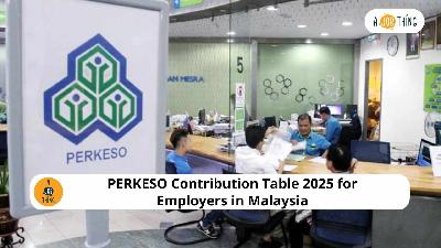 Cover image for PERKESO/SOCSO Contribution Table 2025 for Employers in Malaysia