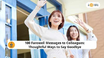 Cover image for 100 Farewell Messages to Colleagues: Thoughtful Ways to Say Goodbye
