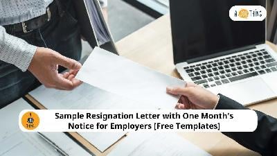 Cover image for Sample Resignation Letter with One Month's Notice for Employers [Free Templates]