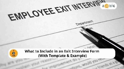 Cover image for What to Include in an Exit Interview Form (With Template & Example)