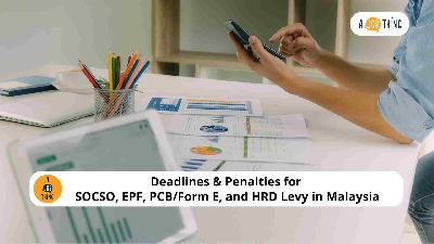 Cover image for Deadlines & Penalties for SOCSO, EPF, PCB/Form E, and HRD Levy in Malaysia