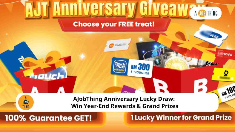 AJobThing Anniversary Lucky Draw: Win Year-End Rewards & Grand Prizes