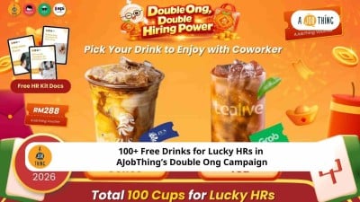 Cover image for 100+ Free Drinks for Lucky HRs in AJobThing’s Double Ong Campaign
