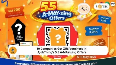 Cover image for 10 Companies Get ZUS Vouchers in AJobThing’s 5.5 A-MAY-zing Offers