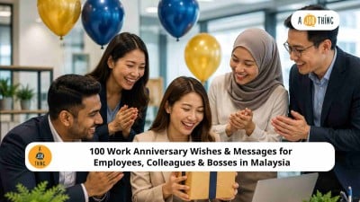 Cover image for 100 Work Anniversary Wishes & Messages for Employees, Colleagues & Bosses in Malaysia